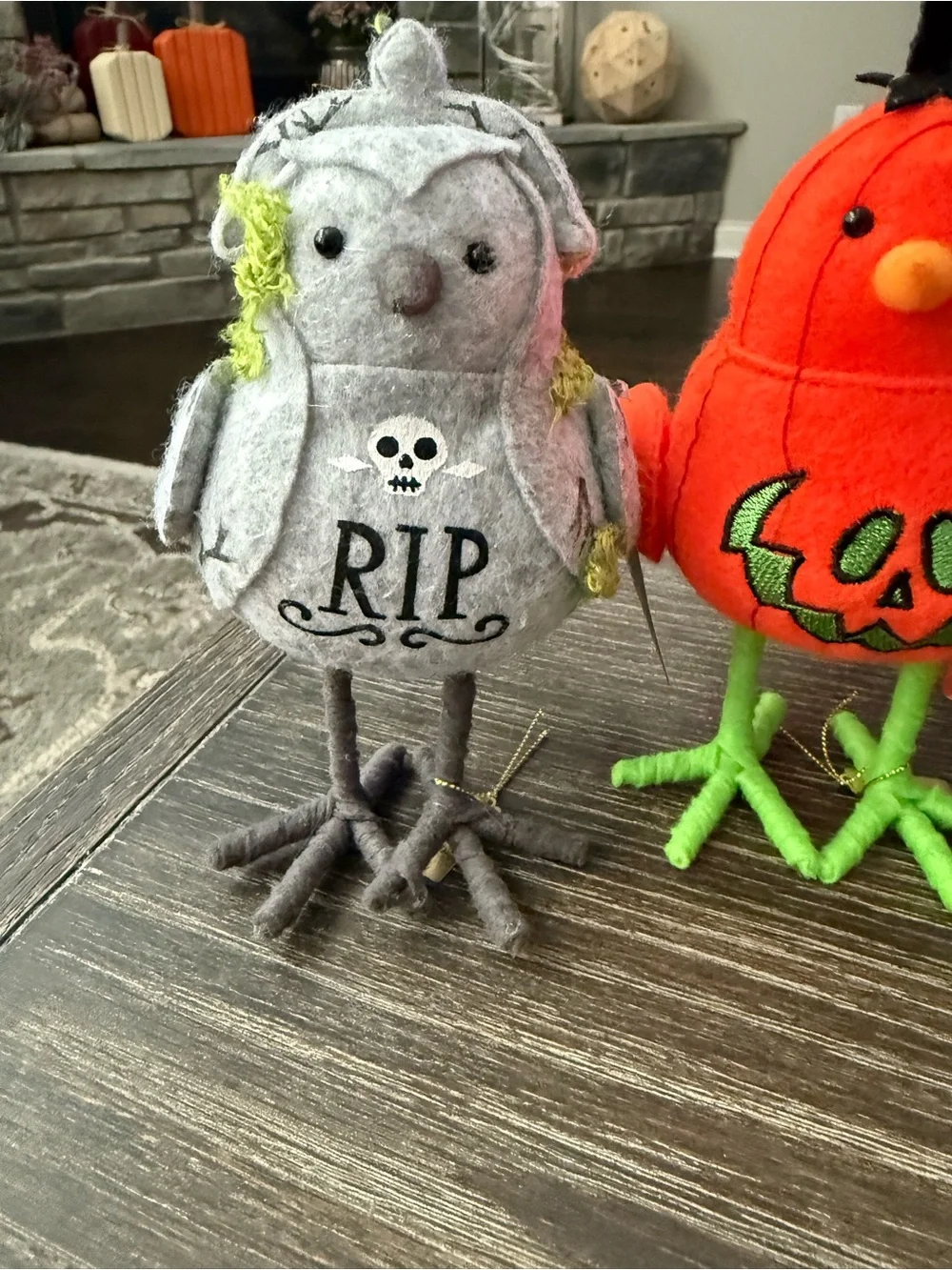 NWT Halloween Featherly Friends Birds Set Bundle of 4